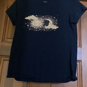 Brisco brands sun and moon t-shirt